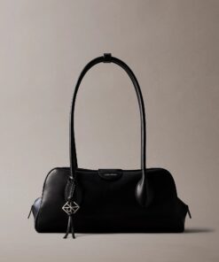 Calvin Klein Emblem Logo Mini Shoulder Bag Black
