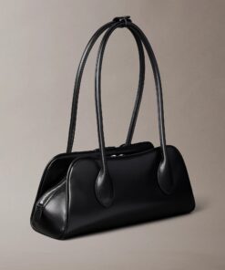 Calvin Klein Emblem Logo Mini Shoulder Bag Black