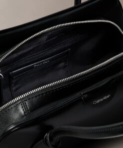 Calvin Klein Emblem Logo Mini Shoulder Bag Black