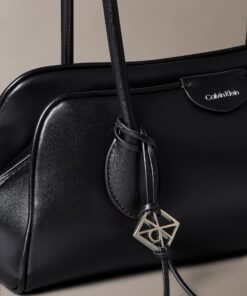 Calvin Klein Emblem Logo Mini Shoulder Bag Black