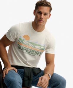 Superdry Outdoors Mountain Tee Offwhite