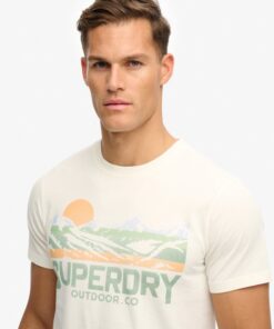 Superdry Outdoors Mountain Tee Offwhite