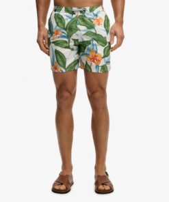 Superdry Hawaiian Print Swim Short Evergreen