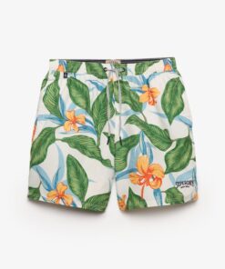 Superdry Hawaiian Print Swim Short Evergreen