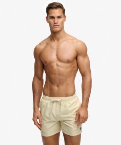 Superdry Embroidered Logo Swim Short Pastel Yellow