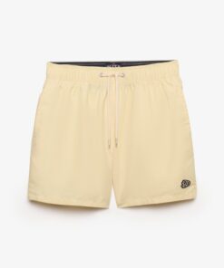 Superdry Embroidered Logo Swim Short Pastel Yellow