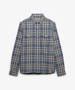 Superdry Merchant Lite Check Shirt Flint Blue
