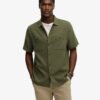 Superdry Merchant Textured Shirt Beetle Green
