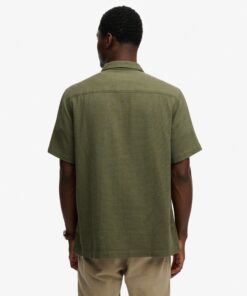 Superdry Merchant Textured Shirt Beetle Green