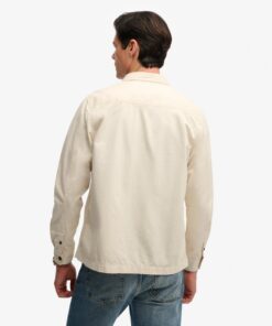 Superdry 2 Pocket Overshirt Oatmel Beige