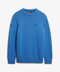 Superdry Preppy Cotton Jumper Deep Blue Wave