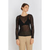 Rue de Femme RDFRound Neck Blouse Black