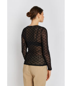 Rue de Femme RDFRound Neck Blouse Black
