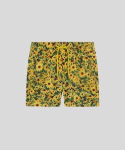 Lyle & Scott Floral Swim Shorts Super Yellow